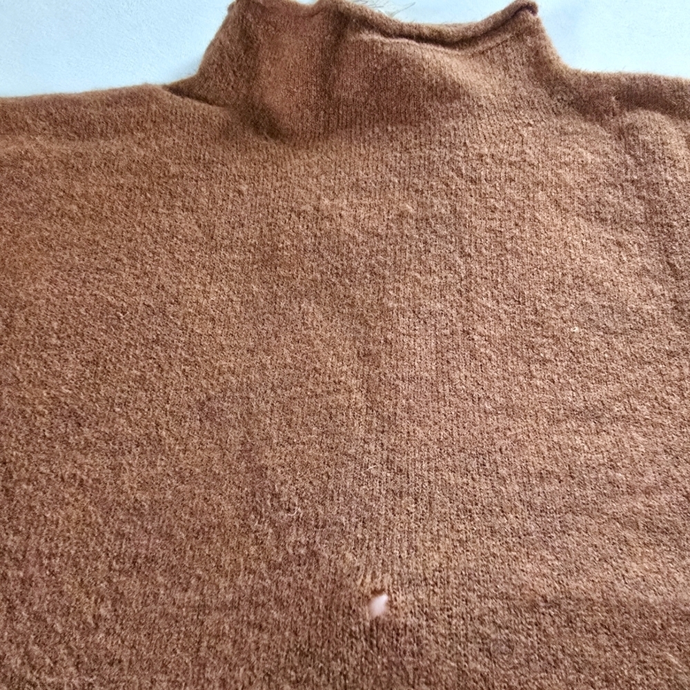 Mystree▪️Chesnut Brown Mockneck Sweater - Picture 5 of 7
